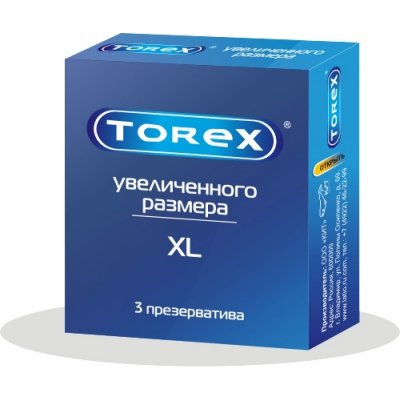 Купить torex (торекс) презервативы увеличенного размера xl 3шт в Арзамасе
