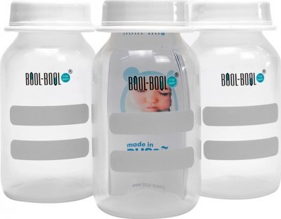 Купить буль-буль (bool-bool) бутылочка-контейнер детская для молока, 125мл, 3 шт в Арзамасе