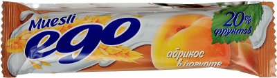 Купить мюсли эго батончик, абрикос в йогурте 25г (l.d.с. lolly s.r.o., словения) в Арзамасе