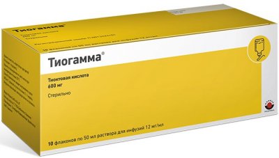 Купить тиогамма, раствор для инфузий 12мг/мл, флакон 50мл, 10 шт в Арзамасе