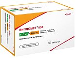 Купить випдомет 850, таблетки, покрытые пленочной оболочкой 12,5мг + 850мг, 56 шт в Арзамасе