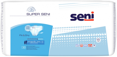Купить seni (сени) подгузники супер медиум 2 30шт (торунский завод перевязочных материалов, польша) в Арзамасе