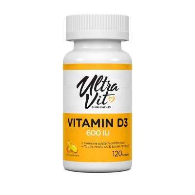 Купить ультравит (ultravit) сапплементс витамин д3, капсулы 260мг, 120 шт бад в Арзамасе