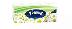 Купить kleenex (клинекс) платки носовые бумажные с ароматом ромашки 10х10 шт в Арзамасе