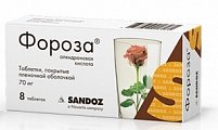 Купить фороза, таблетки, покрытые пленочной оболочкой 70мг, 8шт в Арзамасе