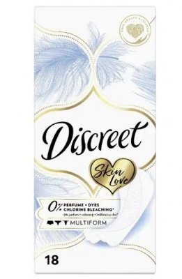 Купить discreet (дискрит) прокладки ежедневные skin love multiform, 18шт в Арзамасе