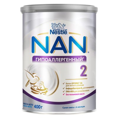Купить nan optipro 2 (нан) гипоаллергенная молочная смесь с 6 месяцев, 400г в Арзамасе