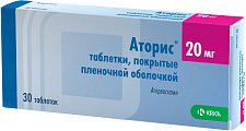 Купить аторис, таблетки, покрытые пленочной оболочкой 20мг, 30 шт в Арзамасе