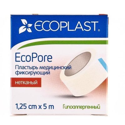 Купить ecoplast медицинский фиксирующий нетканый 1,25см х 5см в Арзамасе