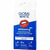 Купить глобал вайт (global white) полоски для зубов отбеливающие активный кислород 2 шт в Арзамасе