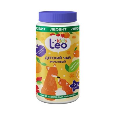 Купить чай леовит leo kids гранулированный быстрорастворимый фруктовый с 6 месяцев 200г в Арзамасе