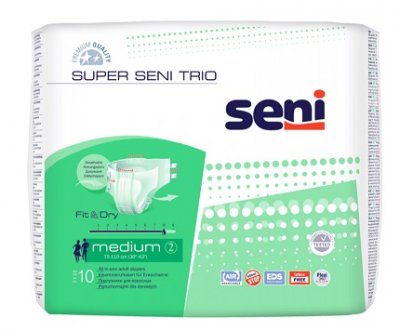 Купить seni (сени) подгузники супер трио медиум 2 10шт в Арзамасе