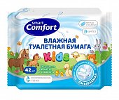 Купить смарт комфорт (smart comfort kids) бумага туалетная влажная для детей с экстрактом ромашки, 42 шт в Арзамасе