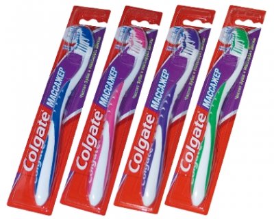 Купить колгейт (colgate) зубная щетка массажер мягкая, 1 шт в Арзамасе