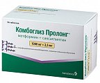 Купить комбоглиз пролонг, таблетки с модифицированным высвобождением, покрытые пленочной оболочкой 1000 мг+2,5 мг, 56 шт в Арзамасе