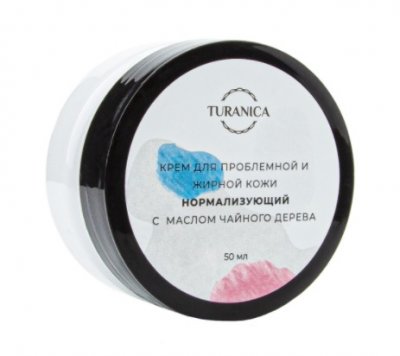 Купить turanica (тураника) крем для проблемной жирной кожи нормализующий с маслом чайного дерева, 50мл в Арзамасе
