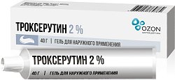 Купить троксерутин, гель для наружного применения 2%, 40г в Арзамасе