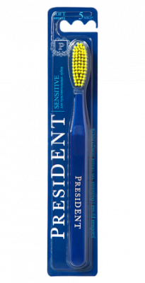 Купить президент (president) зубная щетка sensitive мягкая, 1 шт в Арзамасе