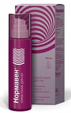 Нормавен, спрей-тоник для ног, 100г Нормавен, спрей-тоник для ног, 100г