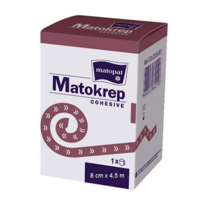 Купить matopat matokrep (матопат) бинт эластичный когезивный самофиксирующийся 4,5м х 8см в Арзамасе