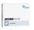 Купить диосмин, таблетки, покрытые пленочной оболочкой 600мг, 30 шт в Арзамасе