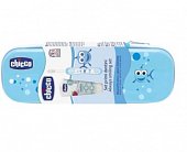 Купить chiccо (чикко) набор детский паста зубная вкус клубника 1-5 лет 50мл + щетка зубная 6-36мес цвет голубой мягкая в Арзамасе