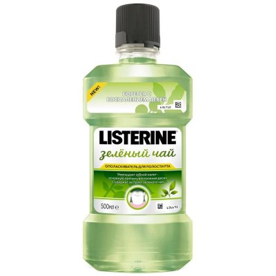 Купить листерин (listerine) ополаскиватель для полости рта, зеленый чай 500мл в Арзамасе