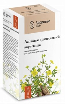 Лапчатки корневища, фильтр-пакеты 1,5г, 20 шт Лапчатки корневища, фильтр-пакеты 1,5г, 20 шт