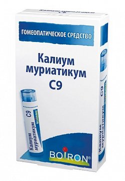 Калиум муриатикум С9, гранулы гомеопатические минерально-химического происхождения, 4г
