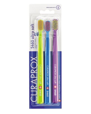 Купить curaprox (курапрокс) набор зубных щеток cs 5460/3 ultrasoft с ультра мягкими щетинками, 3 шт в Арзамасе
