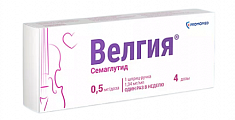 Купить велгия, раствор для подкожного введения 0.5 мг/доза 1,5мл шприц-ручка 1шт с иглами 5шт в Арзамасе