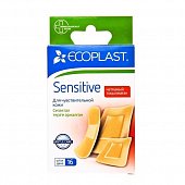 Купить ecoplast sensitive набор нетканных пластырей, 16 шт в Арзамасе