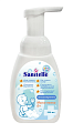 Купить sanitelle (санитель) мыло-пенка детское с экстрактом корня мыльнянки 0+, 250 мл в Арзамасе