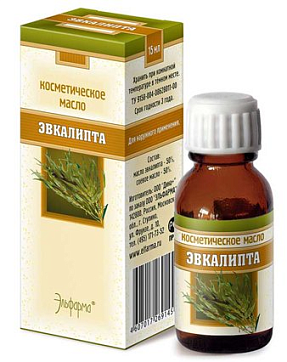 Масло косметическое Эвкалипта флакон 15мл, Эльфарма Масло косметическое Эвкалипта флакон 15мл, Эльфарма