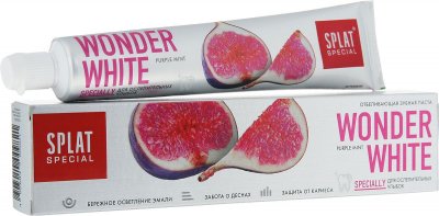 Купить сплат (splat) зубная паста специал wonder white отбеливающая мятный вкус, 75мл в Арзамасе