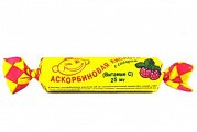 Купить аскорбиновая кислота с сахаром, таблетки со вкусом малины, 10 шт бад в Арзамасе