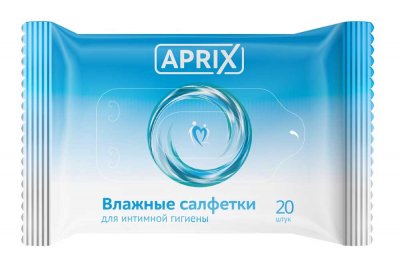 Купить априкс (aprix) салфетки влажные для интимной гигиены 20шт в Арзамасе