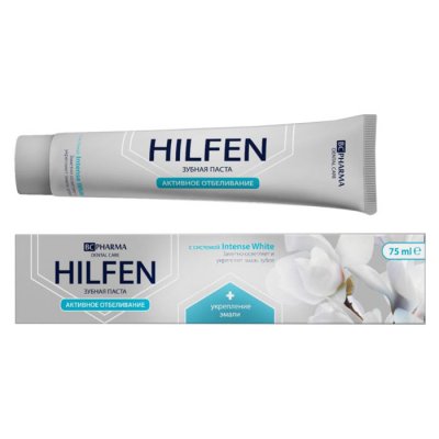 Купить хилфен (hilfen) bc pharma зубная паста активное отбеливание, 75мл в Арзамасе