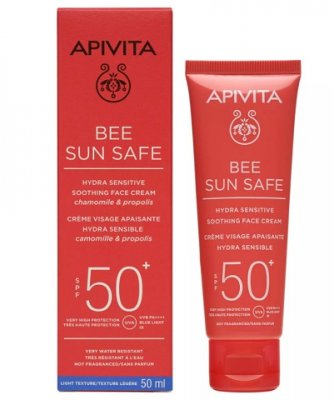 Купить apivita (апивита) крем для чувствительной кожи лица солнцезащитный успокаивающий, spf50 50мл в Арзамасе