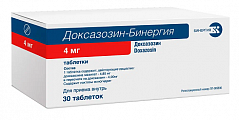 Купить доксазозин-бинергия, таблетки 4мг, 30 шт в Арзамасе