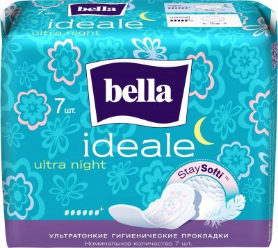 Купить bella (белла) прокладки ideale ultra night stay softi 7 шт в Арзамасе