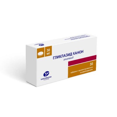 Купить гликлазид-канон, таблетки с пролонгированным высвобождением 30мг, 30 шт в Арзамасе