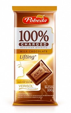 Charged Lifting (Чаржед), шоколад молочный, 100г Charged Lifting (Чаржед), шоколад молочный, 100г