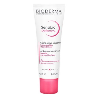 Купить bioderma sensibio defensive (биодерма сенсибио) крем для чувствительной кожи лица и шеи легкий 40мл в Арзамасе