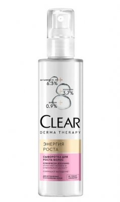 Купить clear derma therapy (клеар), сыворотка для волос энергия роста, флакон 190 мл в Арзамасе