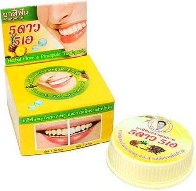 Купить 5 star cosmetic (5 стар косметик) зубная паста травяная с экстром ананаса, 25г в Арзамасе