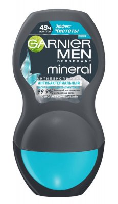 Купить garnier men mineral (гарньер) дезодорант-антиперспирант эффект чистоты 48часа ролик 50мл в Арзамасе