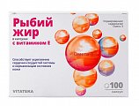 Купить рыбий жир с витамином е витатека, капсулы 370мг, 100 шт бад в Арзамасе