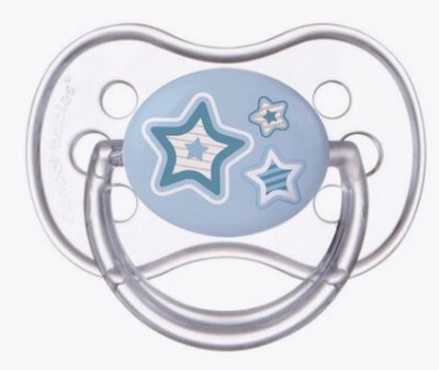 Купить canpol (канпол) пустышка круглая силиконовая 0-6 мес newborn baby голубая 1 шт в Арзамасе