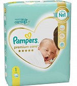 Купить pampers premium care (памперс) подгузники 1 для новорожденных 2-5кг, 66шт в Арзамасе